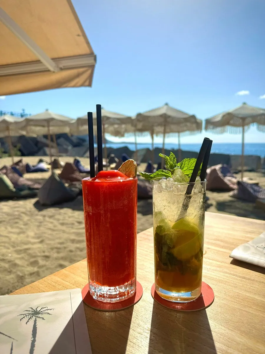 Cócteles en la playa